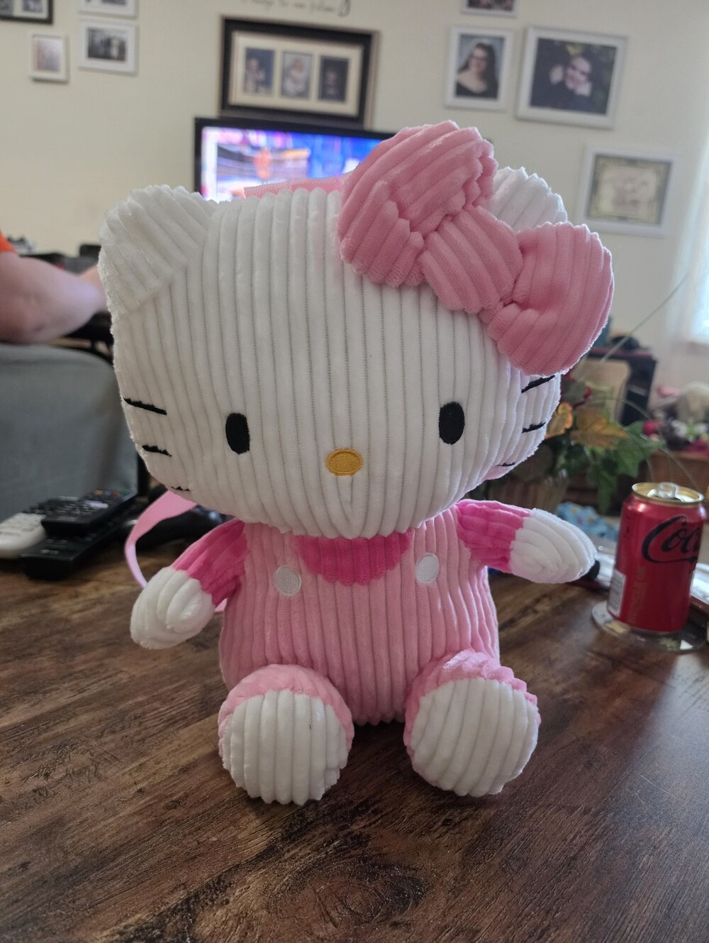 Hello Kitty plush backpack